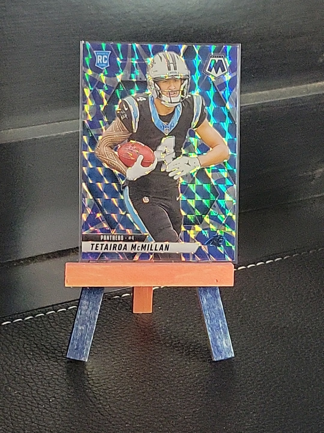 2025 Panini Mosaic Tetairoa McMillan #309 Blue Reactive