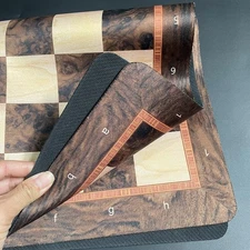 52cm Championship Chessboard Foldable Rollable Soft Rubber Checkers Board Portab