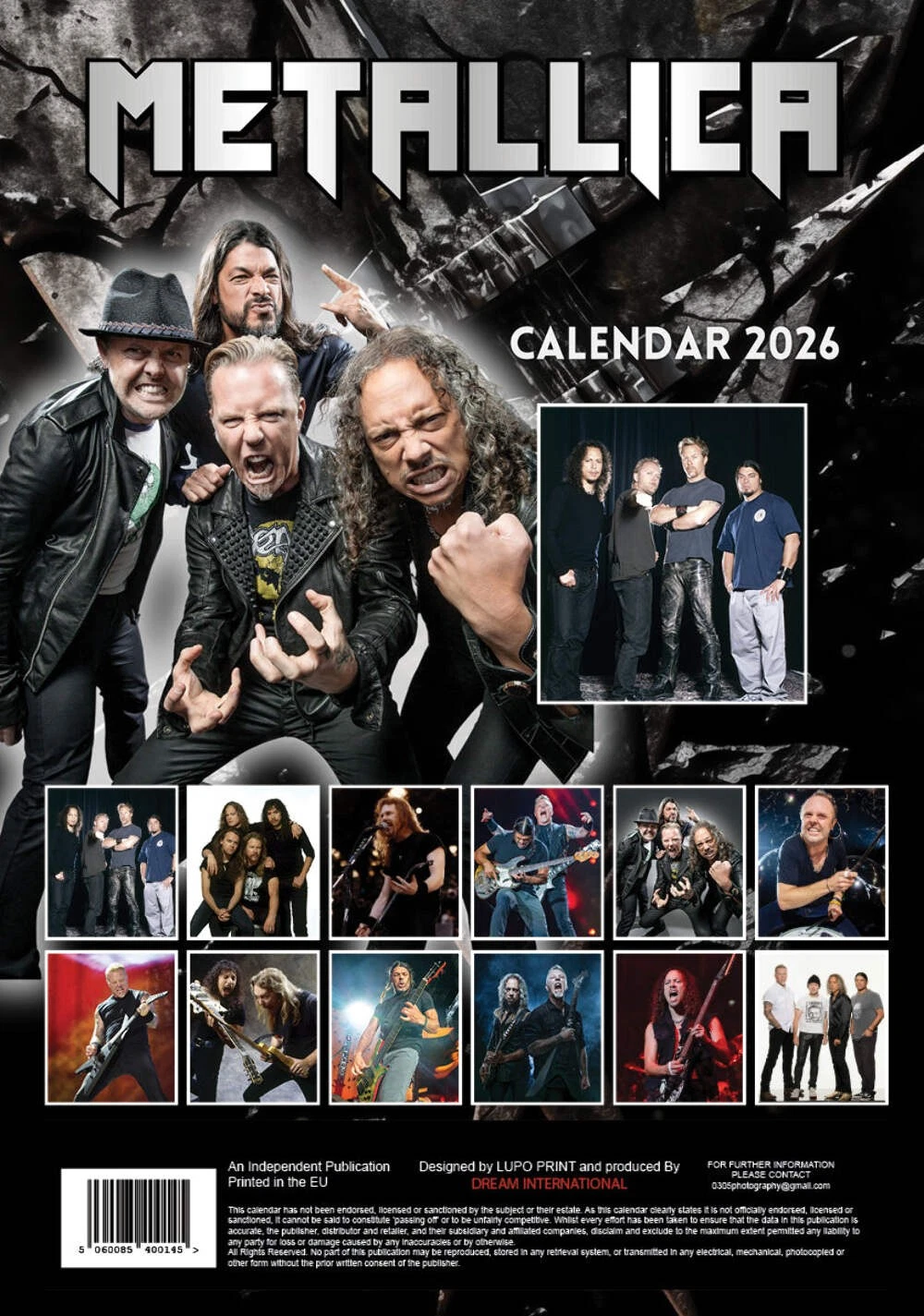 2026 Metallic'a - A3 Wall Calendar