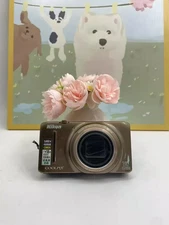 Nikon COOLPIX S9200 16MP 18x Optical Zoom Brown Compact Digital Camera - 90% New