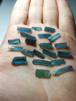 Naturel Top Quality Darkblue  Indicolite Color Tourmaline Jewllery Lot From Afg