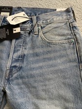 Levi's Premium Big E 501 Original Fit Selvedge Blue Jeans Men's Size 29 X 30 Fly