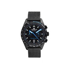 Lorenz GranPremio 030251BB Cronografo da uomo in acciaio maglia mesh con casco