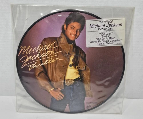 Michael Jackson Thriller Picture Disc Record Excellent Vinyl Album Lp 1983 Epic