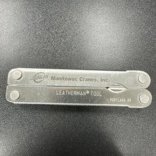 Leatherman PST Multi Tool Stainless Steel—Manitowoc Cranes Imprint-Rust free