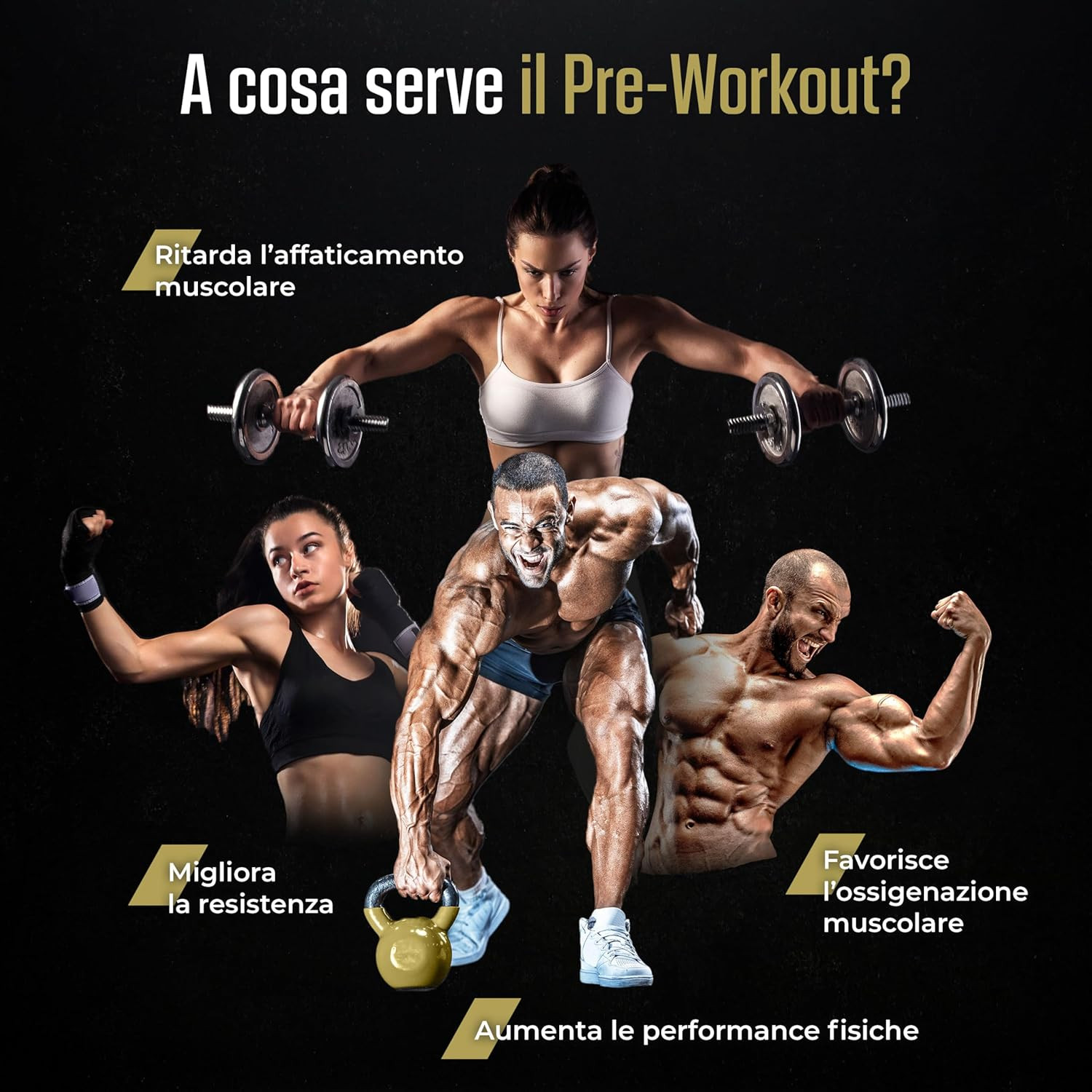 Pre Workout Potente | Integratore Pre-Allenamento Boost Di Energia | AAKG, Beta  - 2