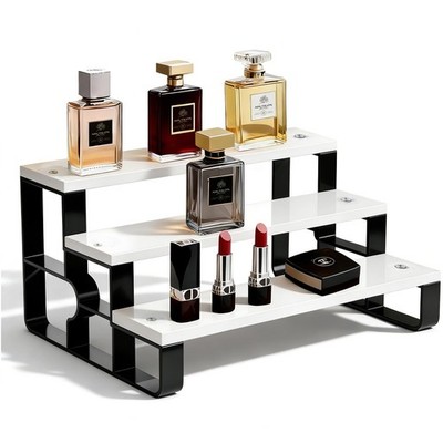 3 Tier Perfume Organizer for , Makeup Display Stand Holder, Wooden Bathroom/V...