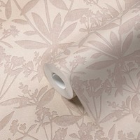 Vliestapete Florale Blumen Und BläTter – Creme, Beige