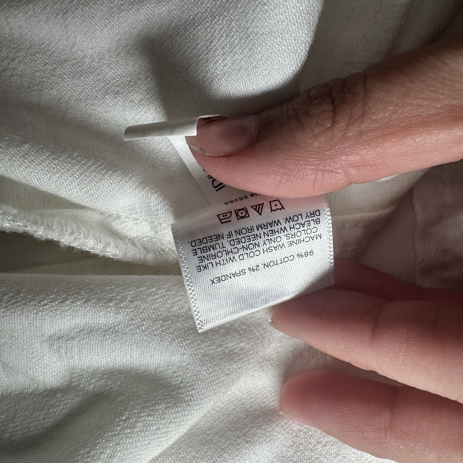 Express White Button Front Collared Long Sleeve J… - image 5