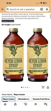 Portland Syrups Meyer Lemon Syrup - Premium Beverage Concentrate for Delicious C
