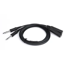 Arrowmax GA Dual Plug Headset Extension Cable for General Aviation Headsets