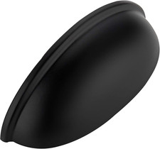 Matte Black Drawer Pulls Cabinet Cup Pulls 3 Inch 10 Pack  Kitchen Hardware, Cu