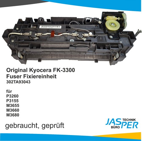 Kyocera Fuser FK-3300 302TA93040 Fixiereinheit P3260 P3155 M3655 3660 3680 gebr.