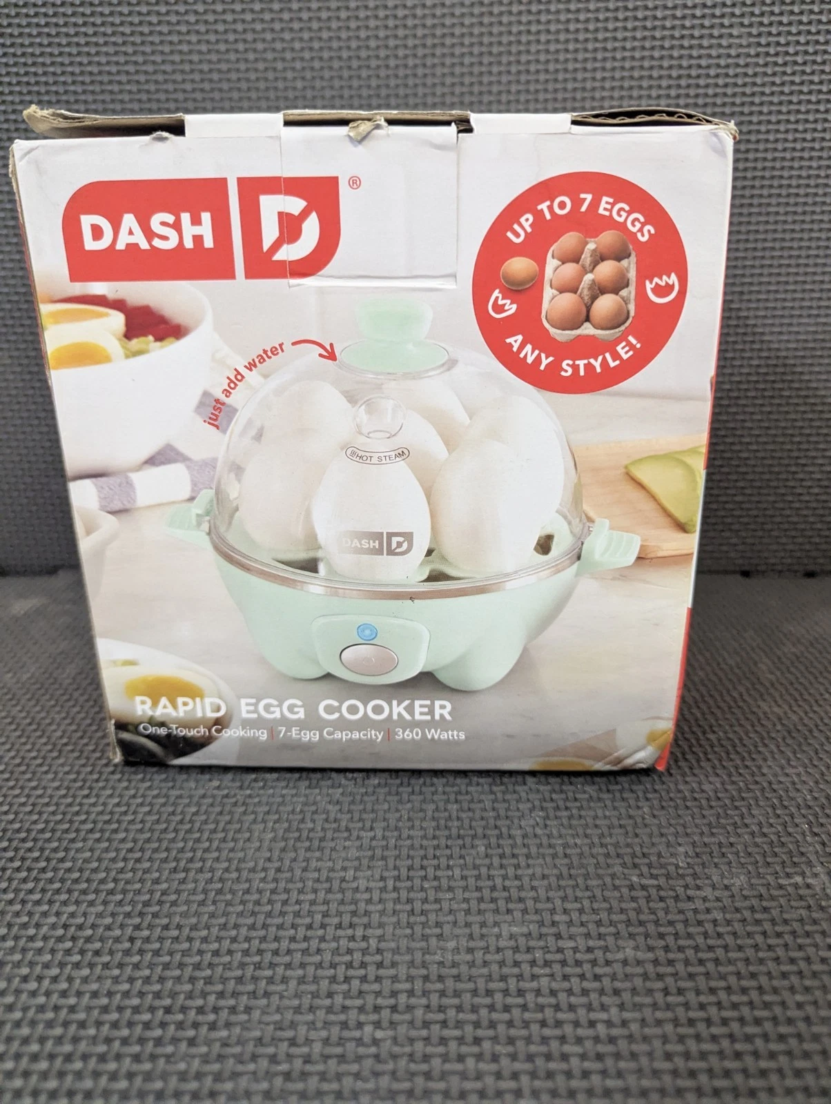 Dash Rapid 6-Capacity Electric Egg Cooker Hard Boiled, Poached, Scrambled