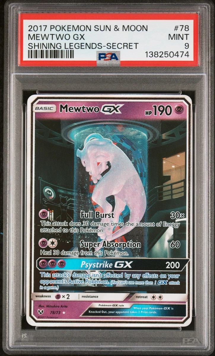 Mewtwo Pokémon TCG Professional Sports Authenticator (PSA) Shining