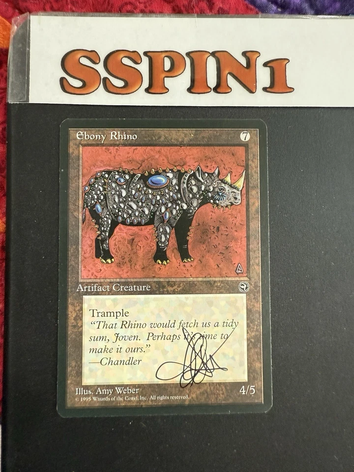 MTG Artist Proof Ebony Rhino Weber Homelands - Image 2 of 2