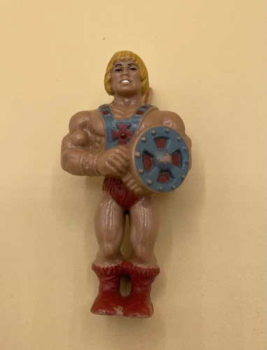 Vintage 1983 Mattel MOTU Masters of the Universe 3" He-Man Clip-On Figure