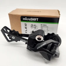microSHIFT XLE 10-Speed Long Cage Bicycle Derailleur - Black OPEN PACKAGE