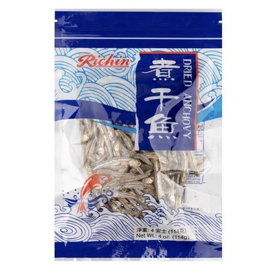 Richin Dried Anchovy 4 oz - Pack of 4