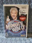 Minute to Win It (Nintendo Wii, 2010) Complete With Manual - Tested Works Great
