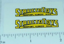 Pair Structo Yellow/Black Door Stickers ST-031