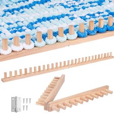 50'' Chunky Blanket Loom, Installation Free Knitting Loom for Beginners, Fold...