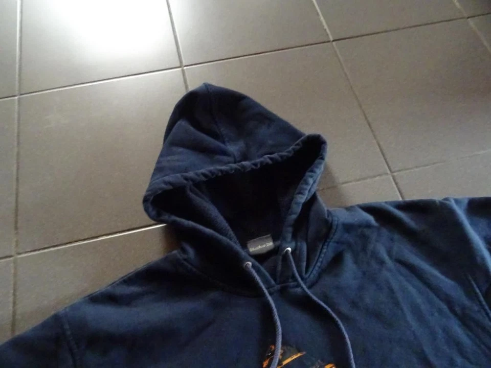 Land Rover Kapuzen Sweatshirt Pulli XL dunkelblau Ton TOP Zustand Frontprint - Bild 2 von 4