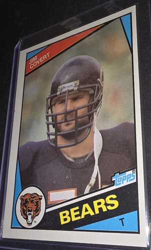 1984 Topps Jim Covert #222 (RC) Rookie Card Football Chicago Bears HOF - Bild 3 von 7