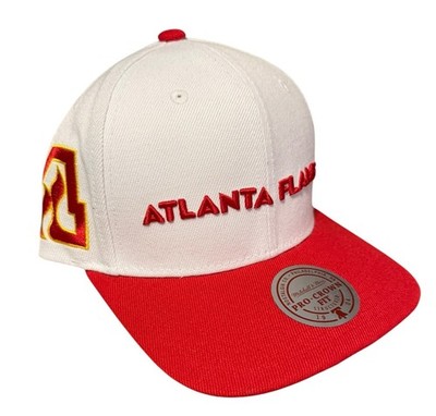 Atlanta Flames NHL Mitchell & Ness Retro Pro Crown Snapback Hat - White & Red