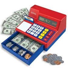 Learning Resources Pretend  Play Calculator Cash Register, Gift for Kids