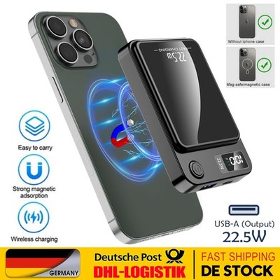 22.5W Magnetische Powerbank 10000mAh MagSafe Wireless Charger Für iPhone14/13/12