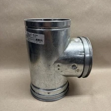 Gas 6" x12" tee Chimney type B pipe double wall Hart & Cooley 6rt6 galvzd for rp