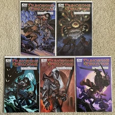 Dungeons & Dragons Forgotten Realms #1-5 Cover B Complete Series Set IDW Comics
