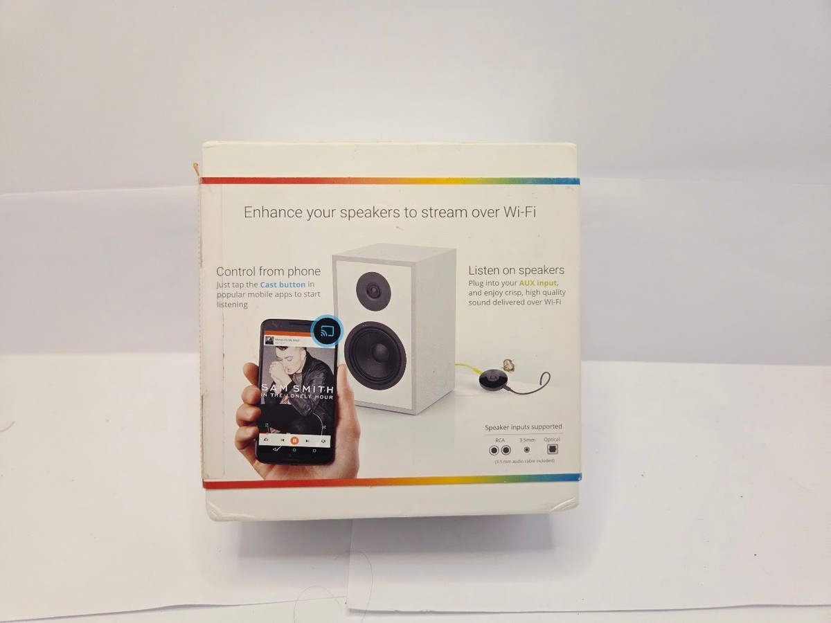 Google Chromecast Audio Media Streamer - RUX-J42 (Black) for sale