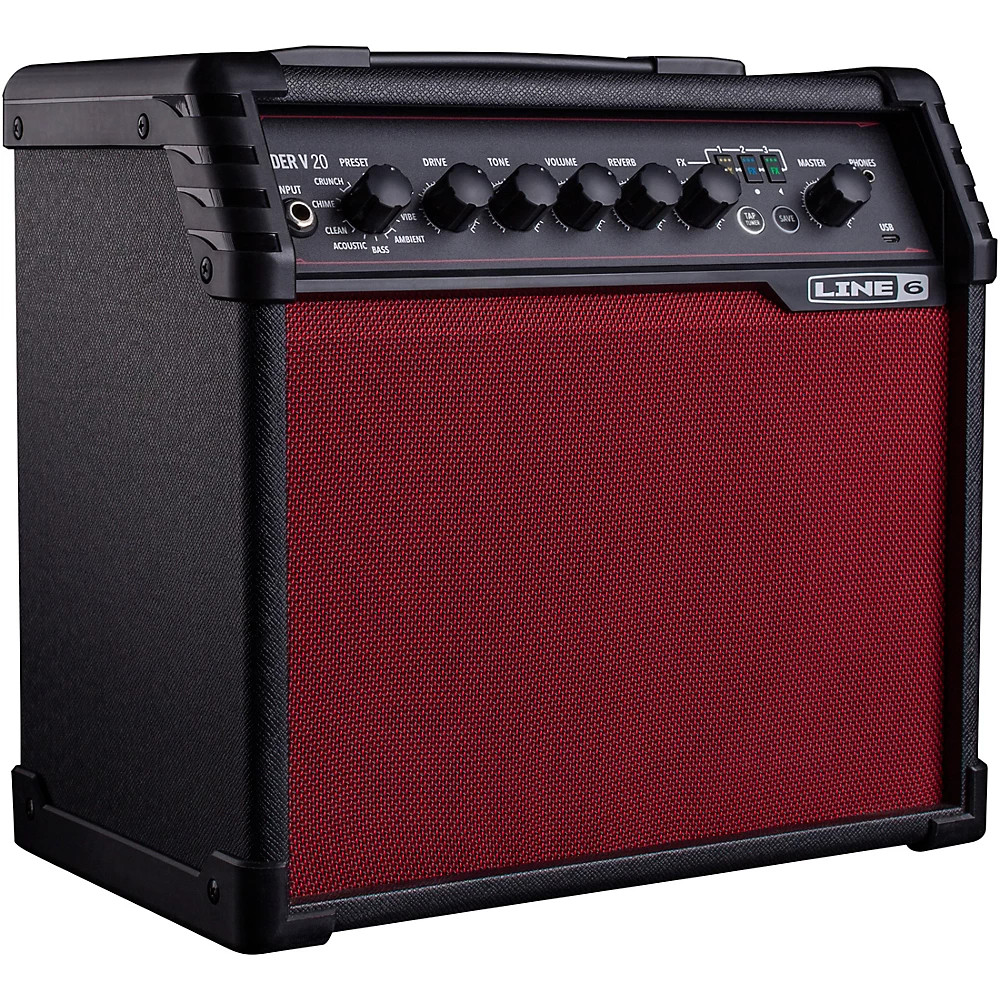 Line 6 Spider V 20 Red Edition 20W 1x8 Guitar Combo Amp