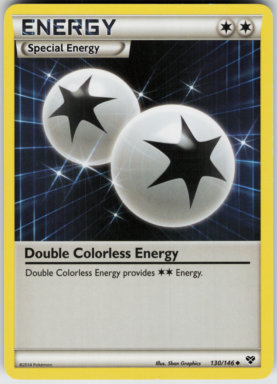 Pokemon Double Colorless Energy 130/146 XY Base Set Normal card