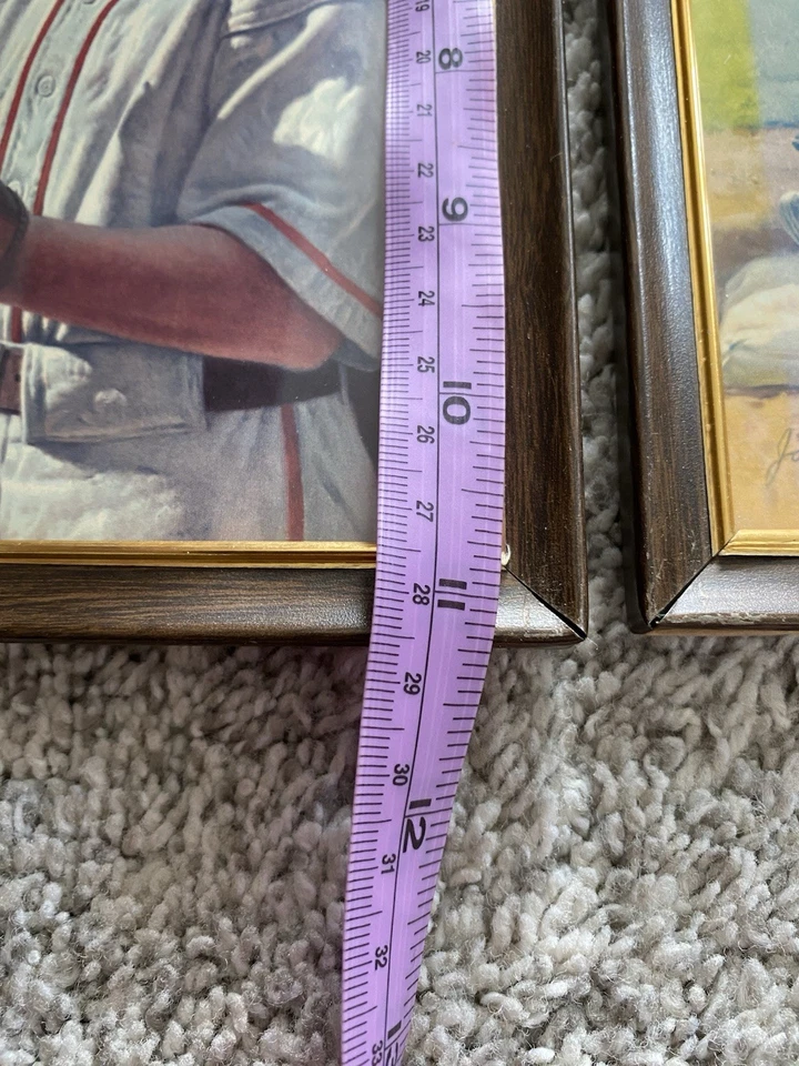 Lote De Colección De 2 Impresiones De Béisbol James Bama Enmarcadas Bonito Going Fella & That’s the Way Foto 3 de 4