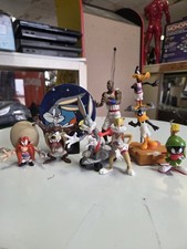 Space JAM 1996 - 11 pc LOT- ALL HEROS. 1 NIGHTLITE. Needs Bulb.