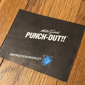Mike Tyson's Punch-Out Nintendo NES Punchout Original Letter & Manual (writing)