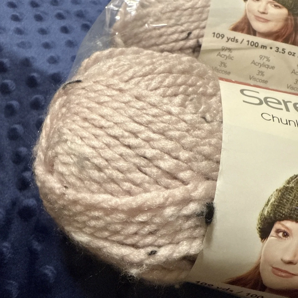 Hilo de tweed grueso Premier Serenity rosa - Paquete de 4 Foto 2 de 4