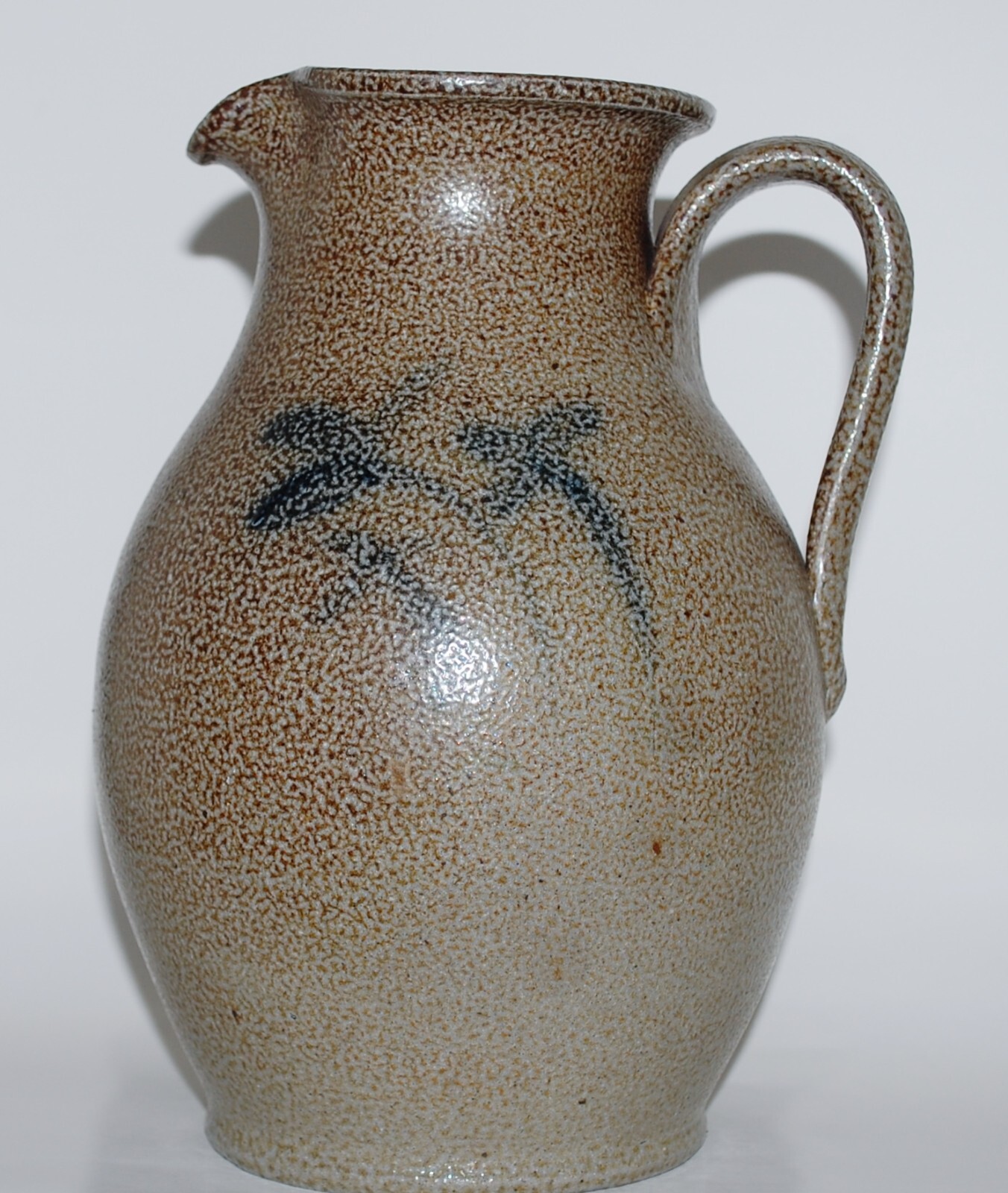 Vintage Vernon Owens Jugtown Ware Pottery Salt Glaze Pitcher Signed NC