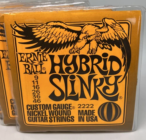 Ernie Ball Guitar Strings Hybrid Slinky Electric 9-46 Nickel Wound 9 Sets