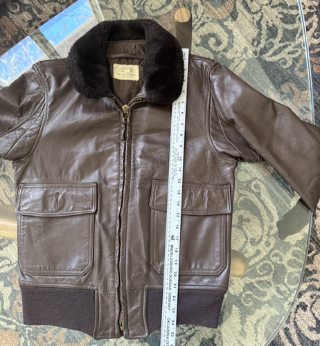 Vintage Vietnam War Type G-1 Imperial Leather USN Flyer's Leather Jacket SZ 38! - Picture 18 of 20