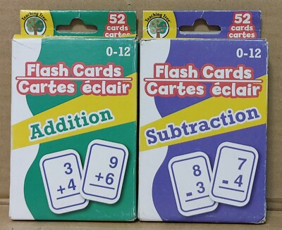 Teaching Tree Flash Cards - 52 Addition and 52 Subtraction 