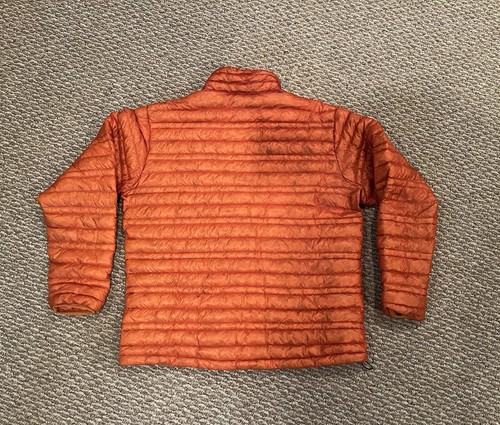 Patagonia Special Edition Orange Goose Down Men's Puffer Jacket Size Large - Picture 8 of 13