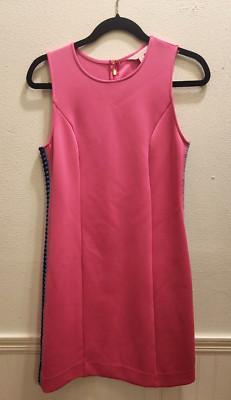 Lilly Pulitzer Womens sz S Hot Pink Sleeveless Stretch Bodycon Dress 8-14