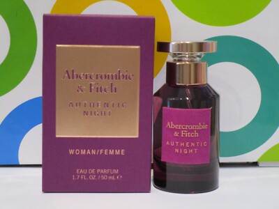 ABERCROMBIE & FITCH ~ AUTHENTIC NIGHT EAU DE PARFUM SPRAY ~ 1.7 OZ