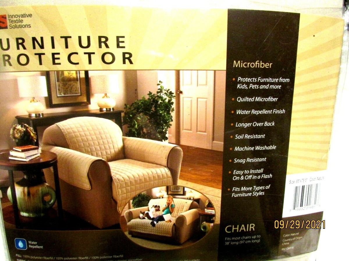INNOVATIVE TEXTILE SOLUTIONS FURNITURE CHAIR PROTECTOR TAN 65 X