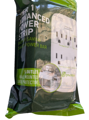 GREENLITE 5 Outlet Tier 1 Advanced Power Strip Wall Mount Smart Surge Protector