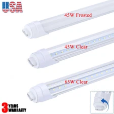 8ft Rotatable T8 LED Shop Light, 6000K, 2-Pin R17D HO Base, Energy Efficient